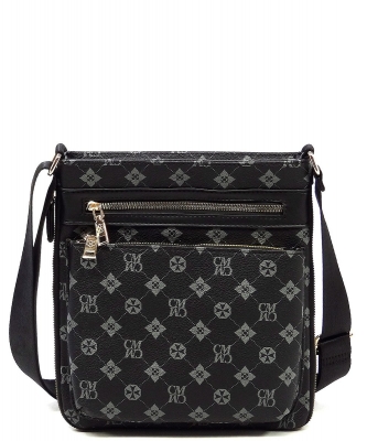 CM Monogram Crossbody Bag CM1238 BLACK/